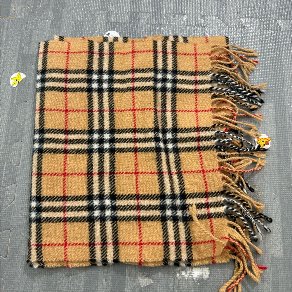 Women’s king deer yellow plaid cashmere Scarf